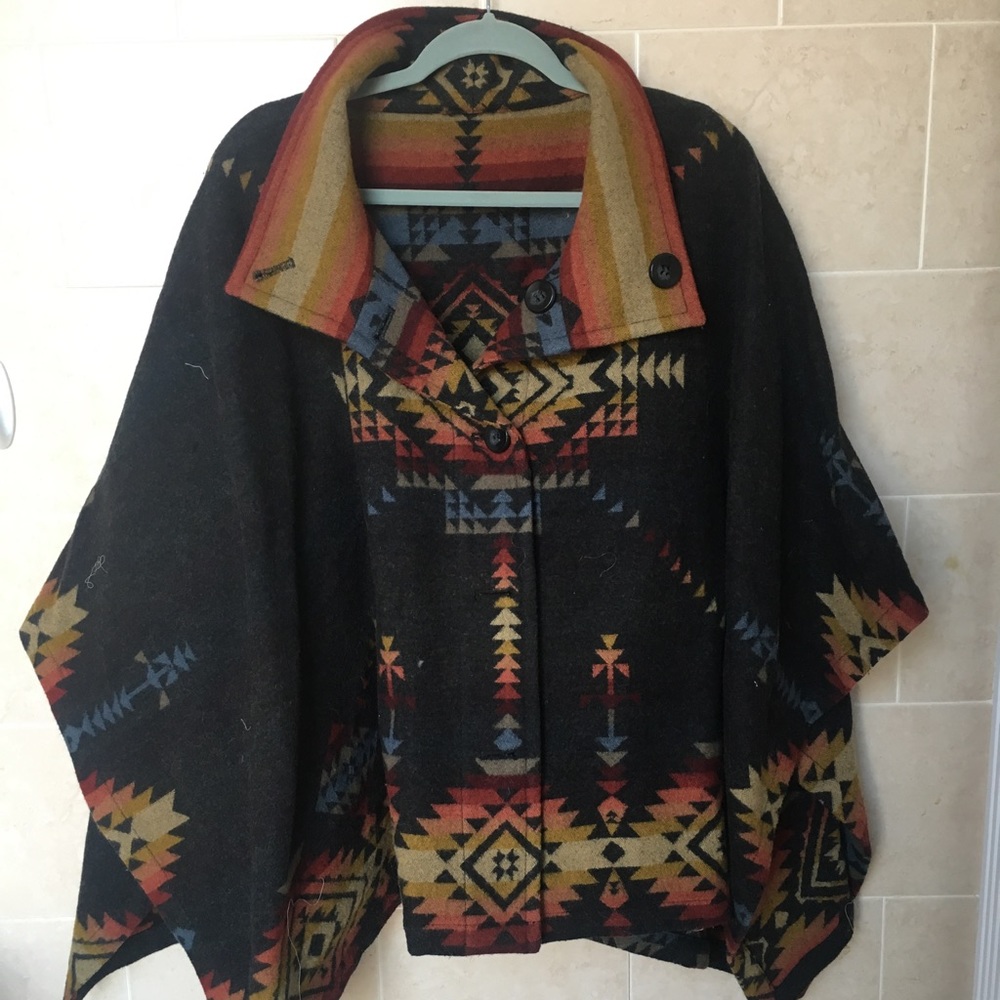 Reversible Oversized Poncho